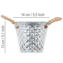 položky Zinkový hrnec s lanovými úchyty Ø14,5 cm V13 cm