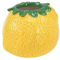 Citronová dekorativní váza keramický květináč žlutý Ø8,5cm