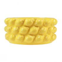 položky Květináč citron keramická miska květináč žlutý Ø26cm V12cm