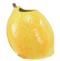 Citronová váza keramická váza citrónově žlutá Středomoří H19cm
