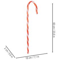 položky Vánoční dekorace z umělých cukrových hůlek 60 cm 3 ks