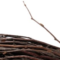 položky Klasický dekorativní vrbový věnec pro kreativní aranžmá, 59 cm