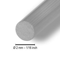 položky Hliníkový drát 2mm stříbrný 60m 500g