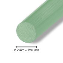 položky Hliníkový drát Ø2mm 500g 60m mátově zelený