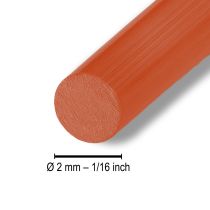 položky Hliníkový drát Ø2mm 500g 60m oranžový