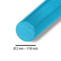 položky Hliníkový drát Ø2mm 500g 60m tyrkysový