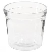 položky Květináč skleněný květináč průhledný Ø11cm V10,5cm 2ks