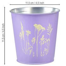 položky Kovový květináč, květináč, fialový, Ø11,5 cm, V11,5 cm