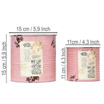 položky Sada květináčů na balkon a zahradu, dekorace do truhlíku, vintage styl, 15 cm, 3 kusy