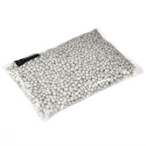 položky Brilantní dekorační korálky 4mm - 8mm bílé 1l