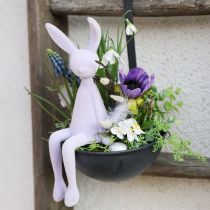 položky Dekorační stěrka miska na rostliny antracitová závěsná Ø16,5cm 2ks