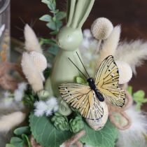 položky Dekorativní motýli na drátě pro barevné dekorace stolu, 7 cm, 12 kusů