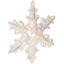 položky Dekorativní sněhové vločky, zimní dekorace, duhové, Ø14–15 cm, 2 kusy