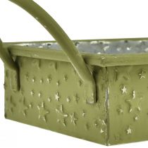 položky Dekorativní tác Vánoční zelené hvězdy 49cm/43cm sada 2 ks