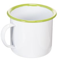 položky Dekorativní hrnek/květináč, smaltovaný, Ø11,5 cm V10 cm