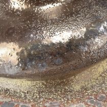položky Dekorativní váza keramická dekorativní váza metalického vzhledu 19×18×16cm