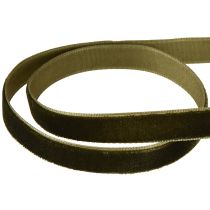 položky Sametová stuha zelená dárková stuha sametová tmavě zelená 10mm 20m