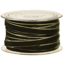 položky Sametová stuha zelená dárková stuha sametová tmavě zelená 10mm 20m