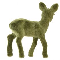 položky Dekorativní figurka jelen kolouch hejnový vánoční figurky zelené 10,5cm 6 ks