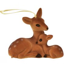 položky Ozdobný věšák dekorace jelena s plavou vločkou 10cmx5cmx8,5cm