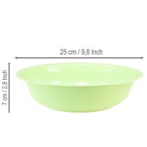 položky Dekorativní kovová miska se smaltovaným vzhledem, zelená limetkově zelená, 25 cm