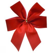 položky Ozdobná mašle červená sametová mašle šíře 4cm vánoční mašle na ven 15×18cm 2ks