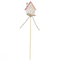 položky Dekorační špunty Vánoční dekorace domečky dřevo 4,5x5cm 12 ks