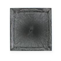 Plastový talíř 20cm x 20cm čtvercový antracit 6ks