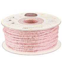 položky Knotová nit Glamour Pink/Stříbrná s drátkem 33m