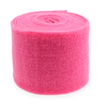 Plstěná stuha růžová 15cm 5m