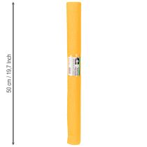 položky Krepový papír pro květinářství, sluneční žlutý 50x250cm