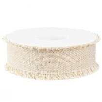 položky Třásňová stuha ozdobná stuha z bílého zlata Š40mm L15m