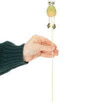 položky Zahradní kolíky ve tvaru žab pro zdobení květináčů na jaře nebo v létě, 34 cm, 6 kusů