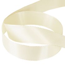 položky Dárková stuha a ozdobná stuha krémová taftová stuha 25mm 50m