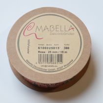 položky Dárková stuha s květinovým vzorem pro hravé dárky a tvoření, šířka 2,5 cm, délka 15 m