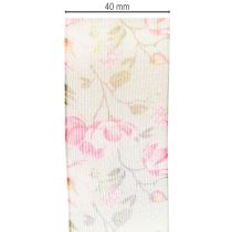 položky Dárková stuha s květinovým vzorem pro elegantní balení dárků, 15 m