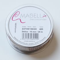 položky Dárková stuha s puntíky pro stylové svatební dekorace a kreativní balení, šířka 1,5 cm, délka 20 m