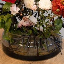 položky Skleněná mísa plovoucí mísa dekorativní skleněná mísa Ø24cm V10cm