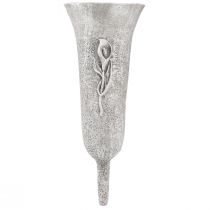 položky Hřbitovní váza šedá Váza s hrotem Design calla V32,5cm