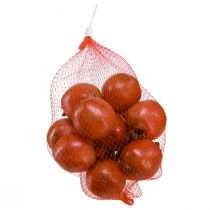 položky Umělá dekorace z granátového jablka v síťce, klamně realistická, červeno-žluto-zelená, Ø5,5 cm, 12 kusů