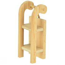 položky Dřevěné miniatury saní, červená-přírodní, 4x8,5 cm, sada 6 ks - vánoční dekorace