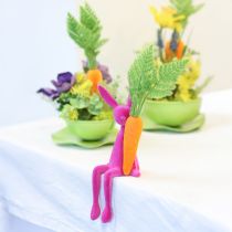 položky Rabbit Edge Sitters Easter Bunnies Colorful Flocked – 2. volba – 28 cm 4 ks
