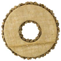 položky Přírodní věnec, podzimní dekorace, žaludy, věnec na dveře, věnec na zeď, DIY, Ø30cm