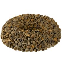 položky Přírodní věnec, podzimní dekorace, žaludy, věnec na dveře, věnec na zeď, DIY, Ø30cm