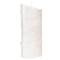 položky Svatební svíčka, stříbrná svatební svíčka, bílá svíčka 210/85mm
