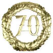 Výročí číslo 70 ve zlatě Ø40cm