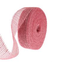 položky Jutová stuha růžová 5cm 40m