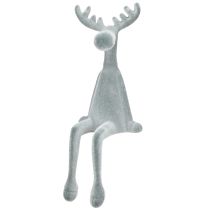 položky Dekorativní hranové křeslo Elk, výška 31 cm, šedé, 3 ks