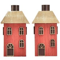 položky Svícen z červené tyčinky, výška 14,5 cm, 2 ks
