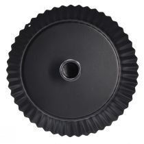 položky Kovový svícen ve tvaru dortu, černý, Ø18cm, 2 kusy